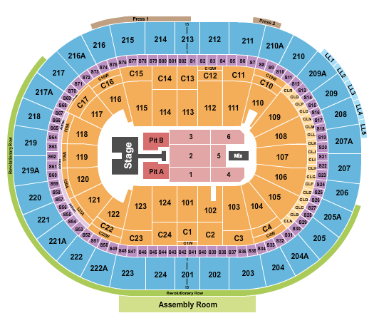 Wells Fargo Center Kelsea Ballerini Seating Chart